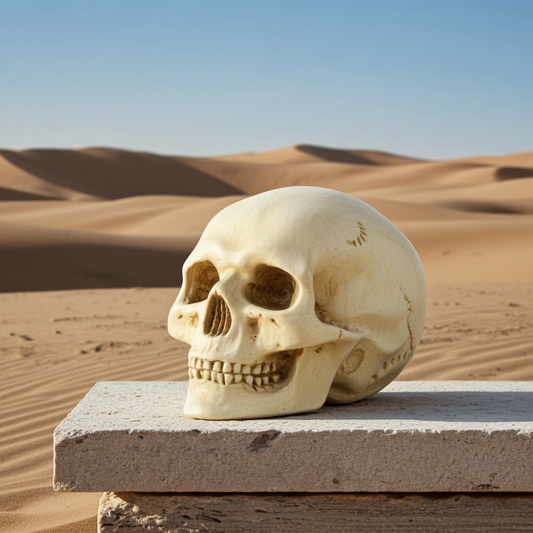 Calavera Hamlet Madera Arce Tallada