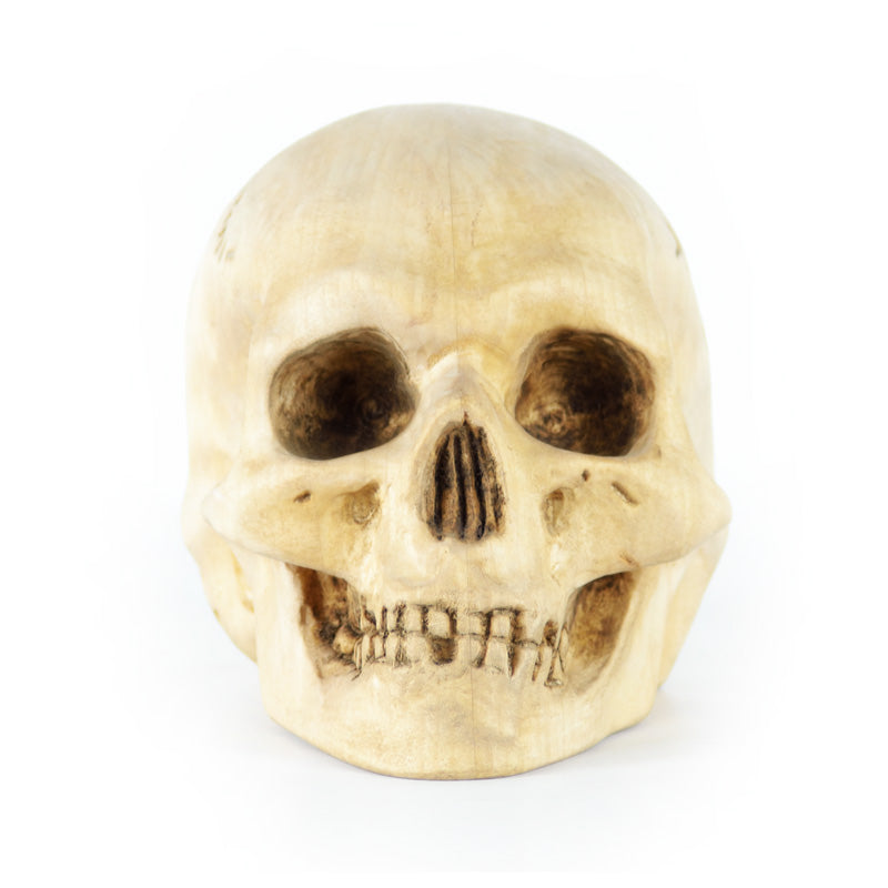 Calavera Hamlet Madera Arce Tallada