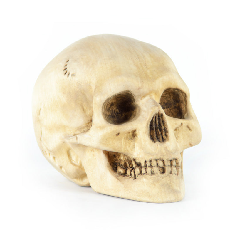 Calavera Hamlet Madera Arce Tallada