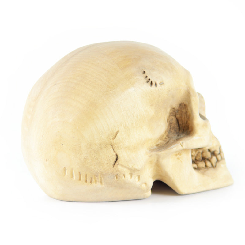 Calavera Hamlet Madera Arce Tallada